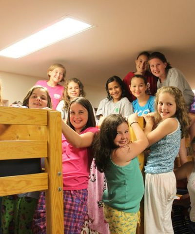 Campers in the dormitory 